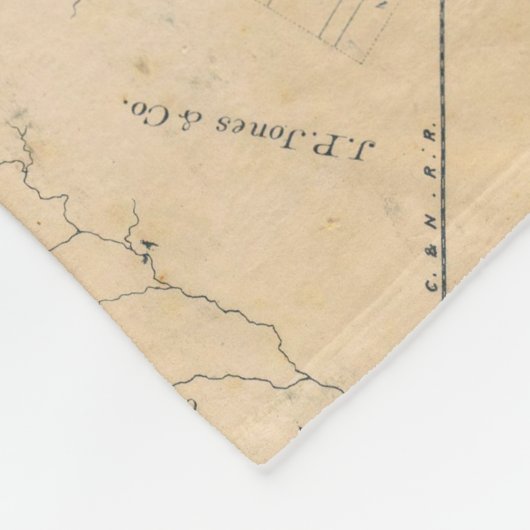 Oakland, Berkeley, Alameda Fleece Deken (Hoek)