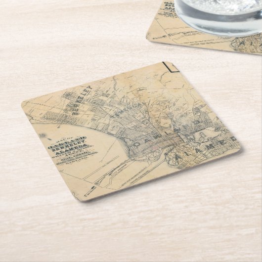 Oakland, Berkeley, Alameda Kartonnen Onderzetters (Schuin)