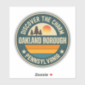 Oakland borough, Pennsylvania Sticker (Vel)