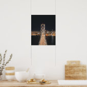 Oakland Bridge in San Francisco Poster (Keuken)