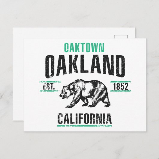 Oakland Briefkaart (Voorkant / Achterkant)