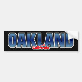 Oakland Bumper Bumpersticker (Voorkant)