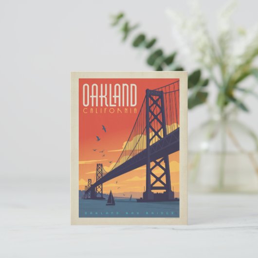 Oakland, CA Briefkaart (Staand voorkant)