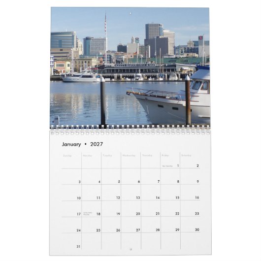 Oakland California 2014 Wall Calendar Kalender (Jan 2027)