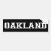 Oakland California Bumpersticker (Voorkant)