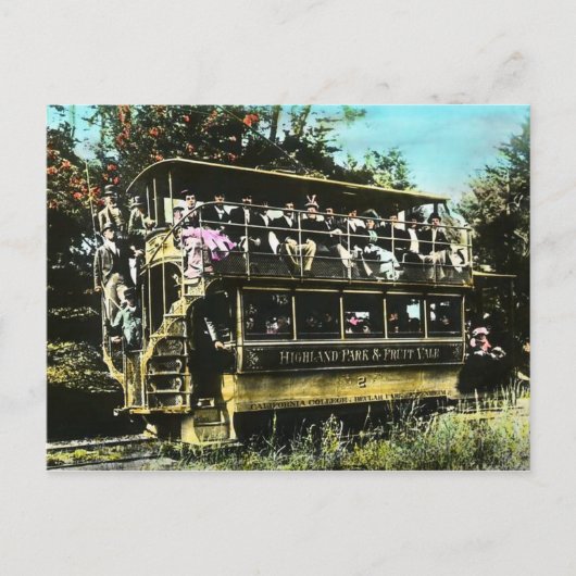 Oakland California Double Decker Streetcar Briefkaart (Voorkant)