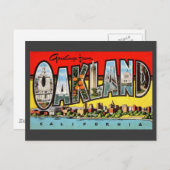 Oakland California Greeting Briefkaart (Voorkant / Achterkant)