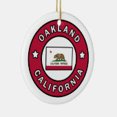 Oakland California Keramisch Ornament (Rechts)