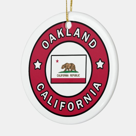 Oakland California Keramisch Ornament (Links)