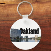 Oakland California met Oakland in de Sky Sleutelhanger (Voorkant)