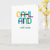 Oakland California, middeleeuwen, Pop Art, Kaart (Gele Bloem)