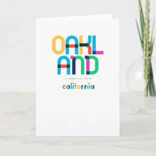 Oakland California, middeleeuwen, Pop Art, Kaart