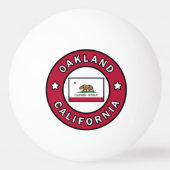 Oakland California Pingpongbal (Voorkant)