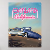 Oakland California reisposter Poster (Voorkant)