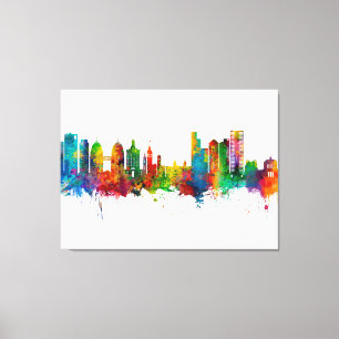 Oakland California Skyline Canvas Afdruk