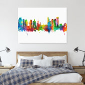 Oakland California Skyline Canvas Afdruk (Insitu (Slaapkamer))