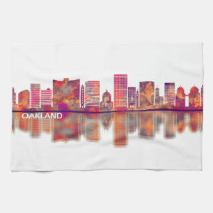 Oakland California Skyline Theedoek