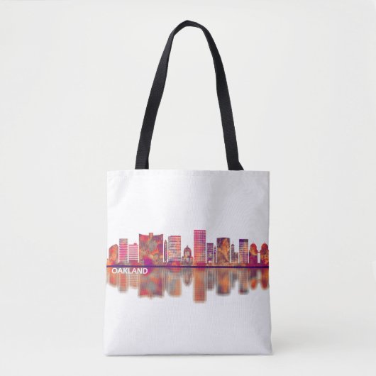 Oakland California Skyline Tote Bag (Voorkant)