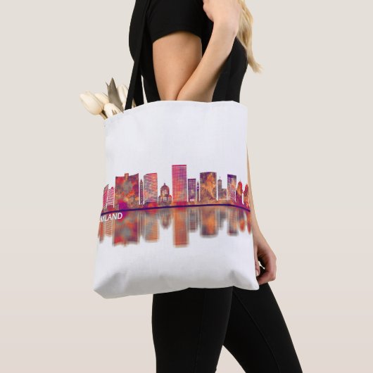 Oakland California Skyline Tote Bag (Dichtbij)