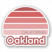 Oakland California Sticker (Voorkant)