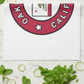 Oakland California Theedoek (Gevouwen)