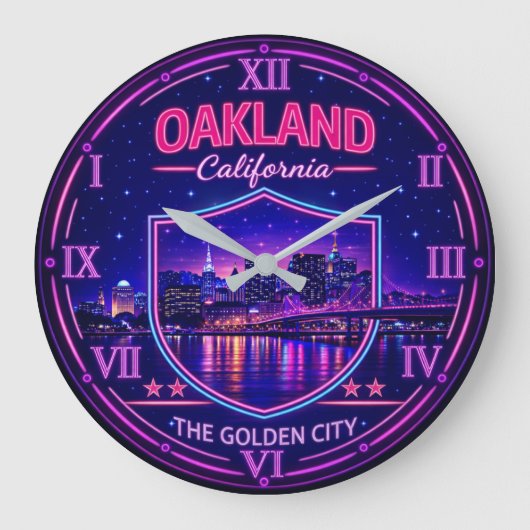 Oakland California Waterfront Grote Klok (Voorkant)