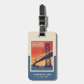 Oakland, Californië Bagagelabel (Voorkant verticaal)