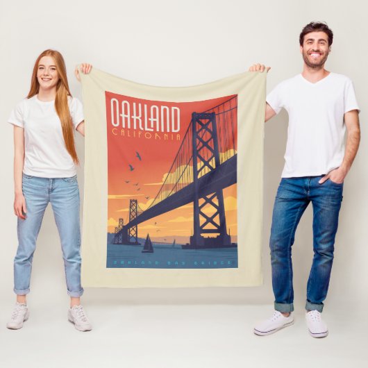 Oakland, Californië Fleece Deken (In situ)