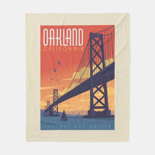 Oakland, Californië Fleece Deken (Voorkant)