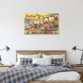 Oakland, Californië - grote lettertjes Canvas Afdruk (Insitu (Slaapkamer))