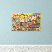 Oakland, Californië - grote lettertjes Canvas Afdruk (Insitu (Houten vloer))