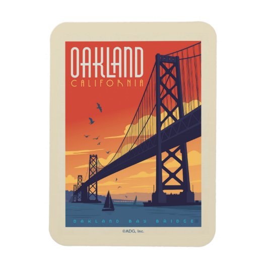 Oakland, Californië Magneet (Verticaal)