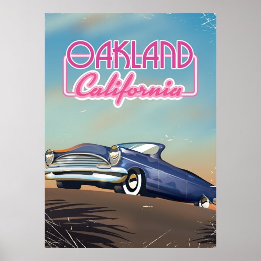 Oakland Californië reisposter Poster (Voorkant)