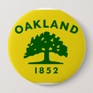 Oakland, Californië Ronde Button 4,0 Cm