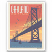 Oakland, Californië Sticker (Voorkant)
