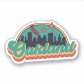 Oakland, Californië Sticker (Voorkant)