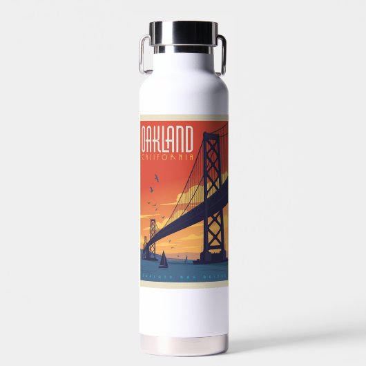 Oakland, Californië Waterfles (Voorkant)