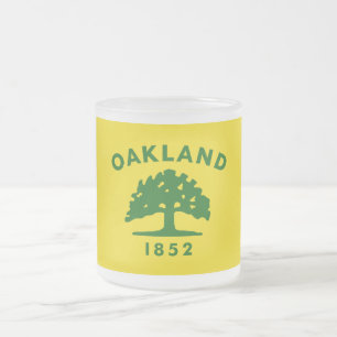 Oakland, Californische vlag Matglas Koffiemok