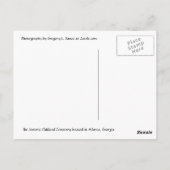 Oakland Cemetery, Atlanta GA, Briefkaart (Achterkant)