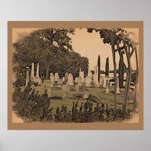 Oakland Cemetery, Atlanta, GA Poster (Voorkant)