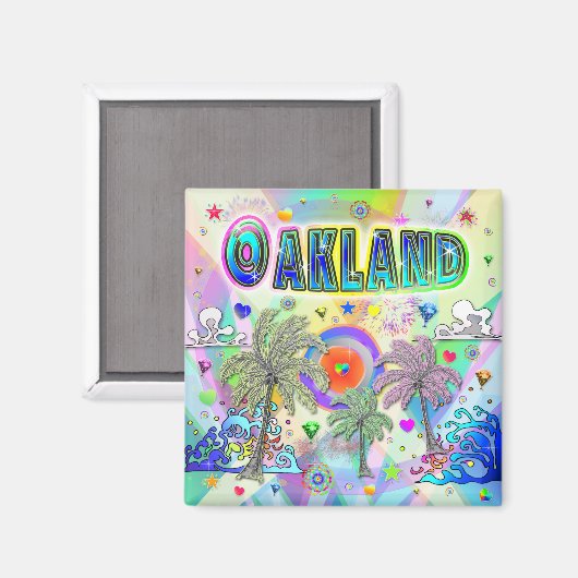 Oakland Deep Dream Magnet (Voorkant / Achterkant)