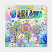 Oakland Deep Dream Magnet (Voorkant)