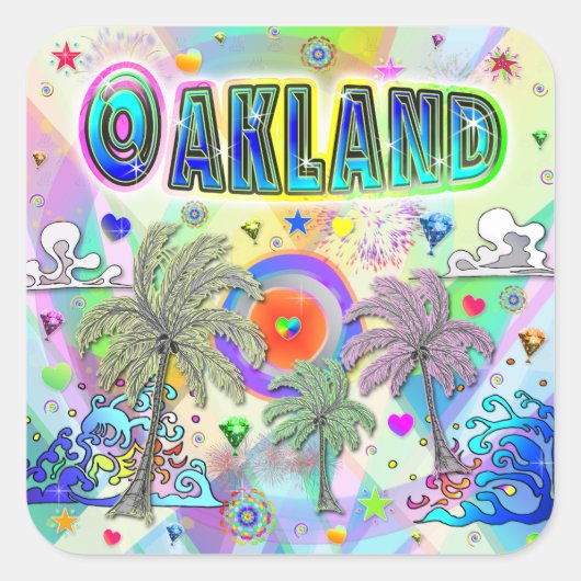 Oakland Deep Dream Sticker (Voorkant)