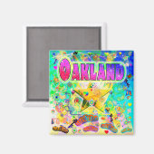 Oakland Epoch Hour Magnet (Voorkant / Achterkant)