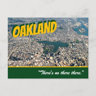 Oakland: "Er is daar geen." Stein briefkaart