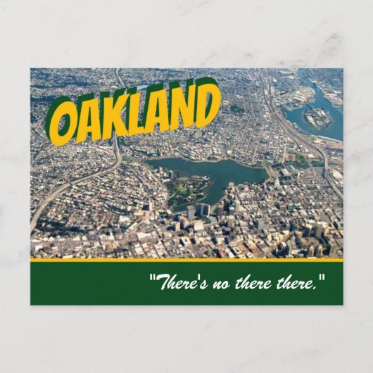 Oakland: "Er is daar geen." Stein briefkaart (Voorkant)