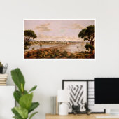 Oakland estuarium bij het Merritt-meer (1232A) Poster (Thuiskantoor)