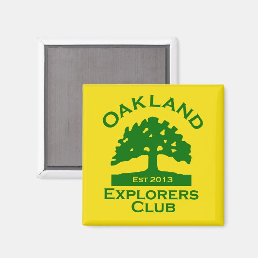 Oakland Explorers Club Magnet (Voorkant / Achterkant)
