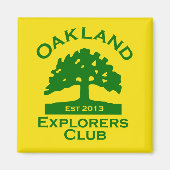 Oakland Explorers Club Magnet (Voorkant)