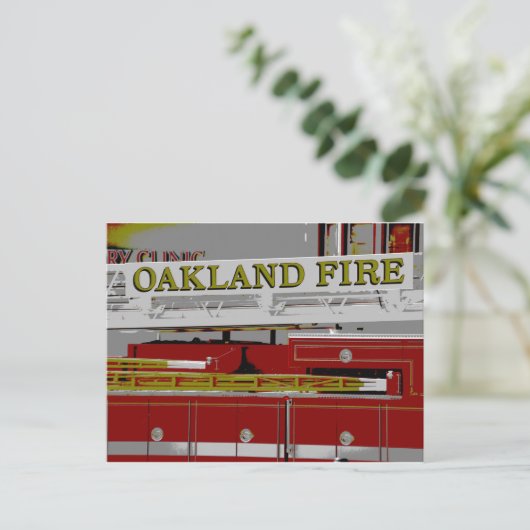 Oakland Fire Briefkaart (Staand voorkant)
